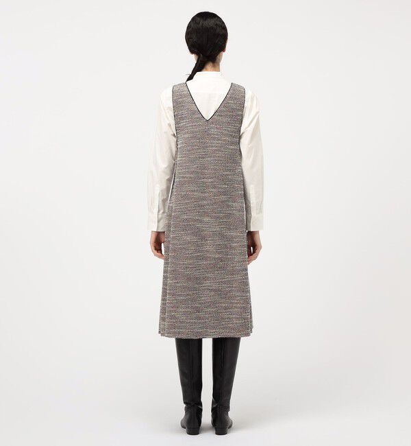 TOMORROWLAND collection「ファンシーニット フロンタブルドレス」|ジャンパースカート|