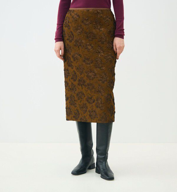 TOMORROWLAND collection「フローラビーストレッチ タイトストレートスカート」|タイト|