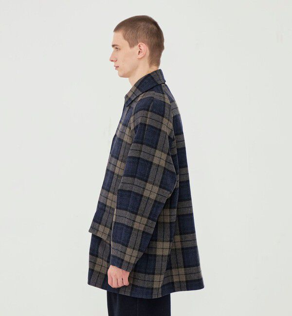 GALERIE VIE「タータンウールツイード ステンカラーコート」|ステンカラーコート|