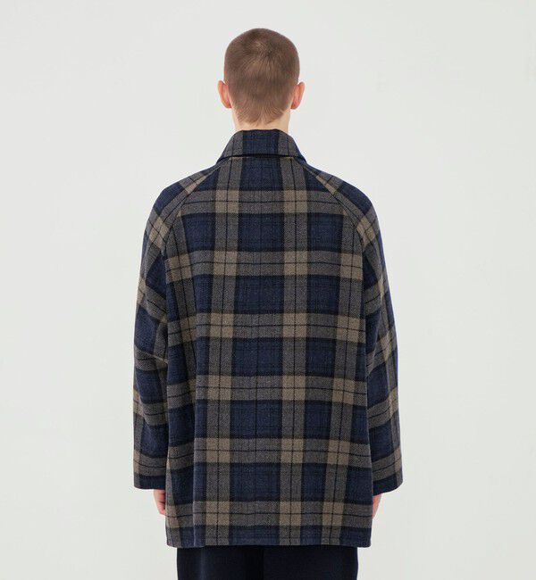 GALERIE VIE「タータンウールツイード ステンカラーコート」|ステンカラーコート|