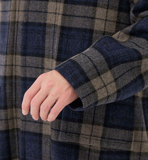 GALERIE VIE「タータンウールツイード ステンカラーコート」|ステンカラーコート|