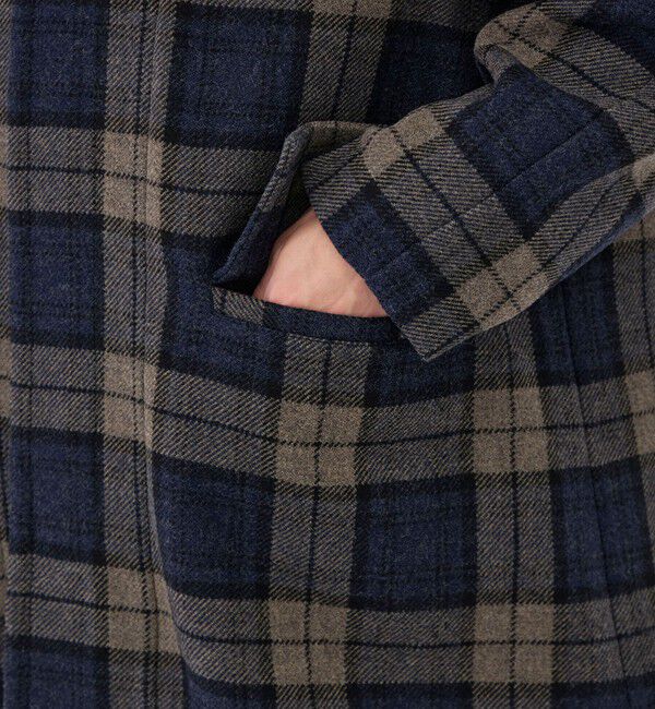 GALERIE VIE「タータンウールツイード ステンカラーコート」|ステンカラーコート|