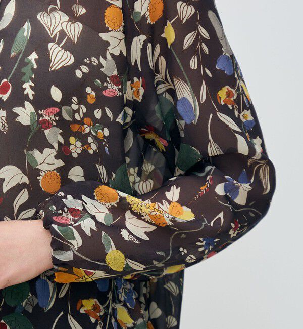 TOMORROWLAND collection「マンダフラワープリント ボウタイブラウス」|シャツ・ブラウス|