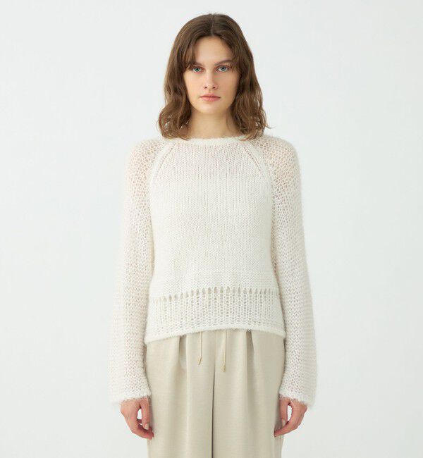 Ballsey「モヘヤシルクファー ロングスリーブプルオーバー」|ニット・セーター|