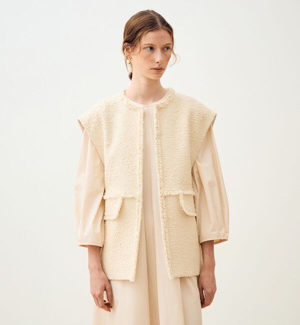 TOMORROWLAND collection「パンソッティ コクーンミディジレ」|ベスト・ジレ|