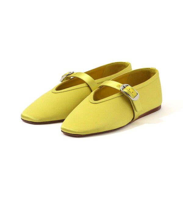 TOMORROWLAND GOODS「LE MONDE BERYL STELLA SLIPPER SATIN サテン メリージェーン」|バレエシューズ|25 イエロー