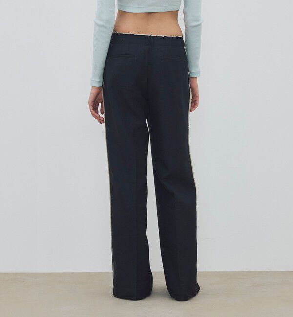 DES PRES「モヘヤリネンエンブロイダリーカッティング パンツ」|スラックス|