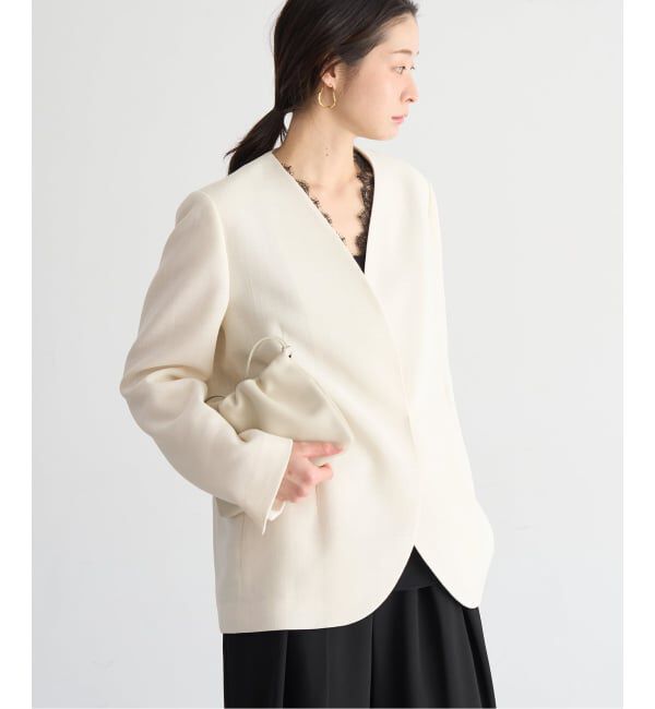 Plage「Collarless ジャケット」|ノーカラージャケット|