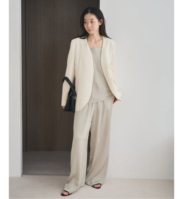 Plage「Collarless ジャケット」|ノーカラージャケット|