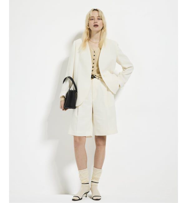 Plage「Collarless ジャケット」|ノーカラージャケット|