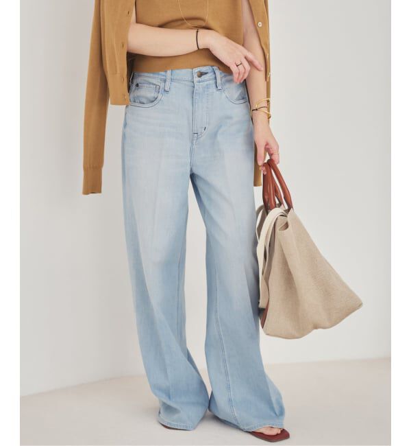 Plage「Healthy denim / ヘルシーデニム 別注 WIDE デニムパンツ(ブルー)」|デニム|