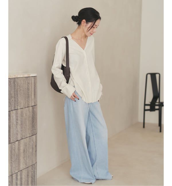 Plage「Healthy denim / ヘルシーデニム 別注 WIDE デニムパンツ(ブルー)」|デニム|