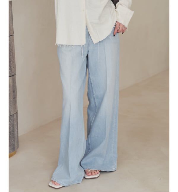 Plage「Healthy denim / ヘルシーデニム 別注 WIDE デニムパンツ(ブルー)」|デニム|
