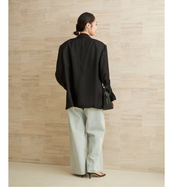 Plage「JANE SMITH / ジェーンスミス WASHED CUPRO OVERSIZED 2B ジャケット」|テーラードジャケット|