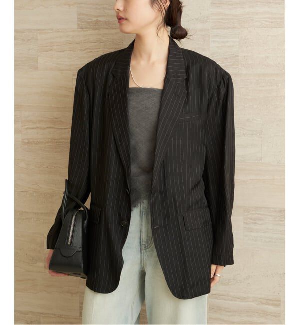 Plage「JANE SMITH / ジェーンスミス WASHED CUPRO OVERSIZED 2B ジャケット」|テーラードジャケット|