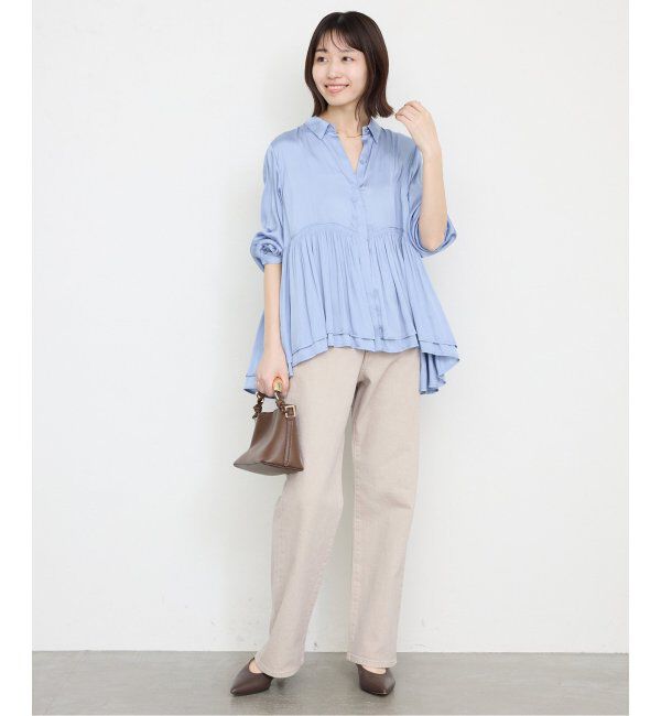 SLOBE IENA「《一部店舗・WEB限定カラーあり/追加5》LE DENIM ストレートパンツ」|デニム|