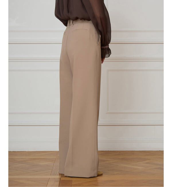 IENA LA BOUCLE「IENA LA BOUCLE ソフトダブルクロススラックス」|スラックス|