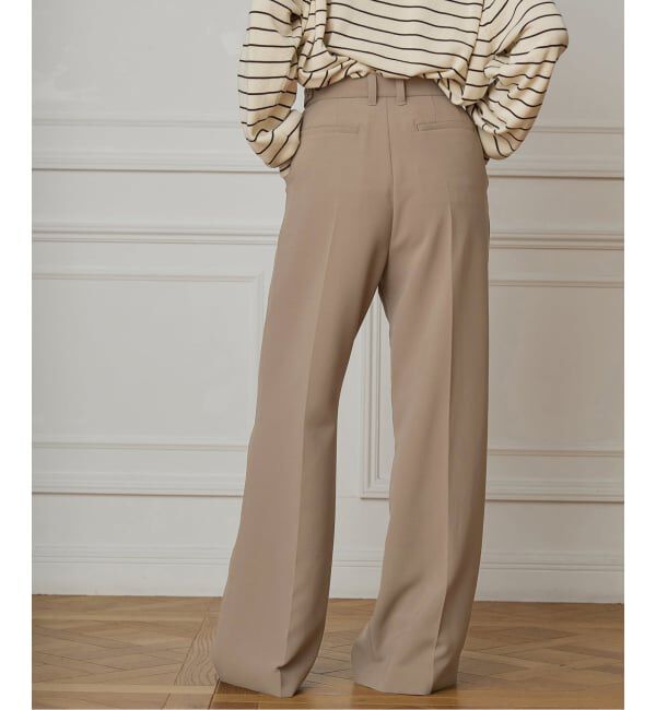 IENA LA BOUCLE「IENA LA BOUCLE ソフトダブルクロススラックス」|スラックス|