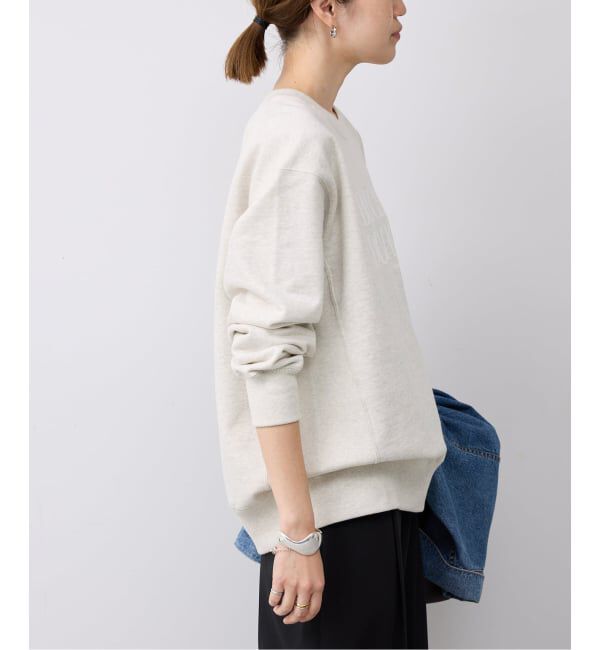 SLOBE IENA「《WEB限定/追加》フロッキープリントオーバースウェット」|スウェット・ジャージ|