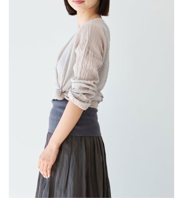 IENA「LES ATELIERS FRANCAIS DE CONFECTION T Manches Longues PE26TSMLGDC」|シャツ・ブラウス|