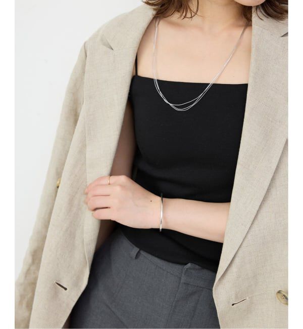 SLOBE IENA「《追加3》カップ付きフライスキャミソール」|インナー|