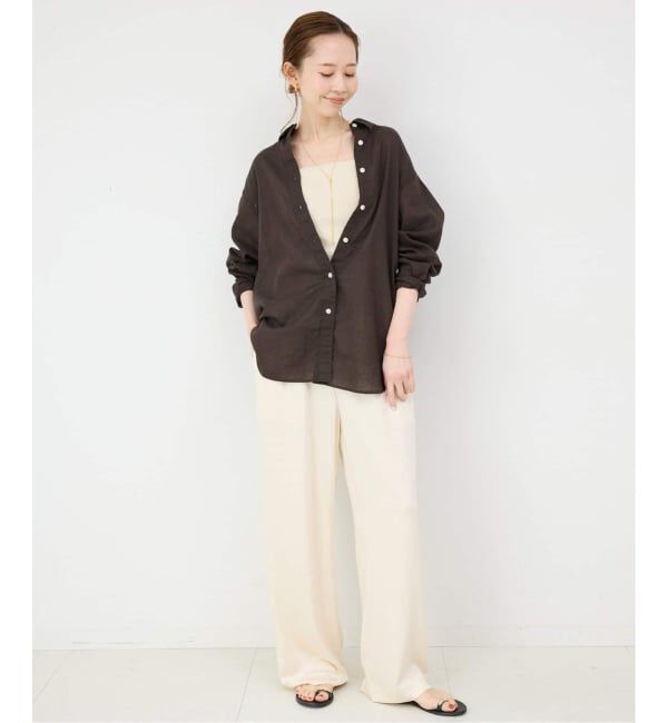 SLOBE IENA「《追加3》カップ付きフライスキャミソール」|インナー|