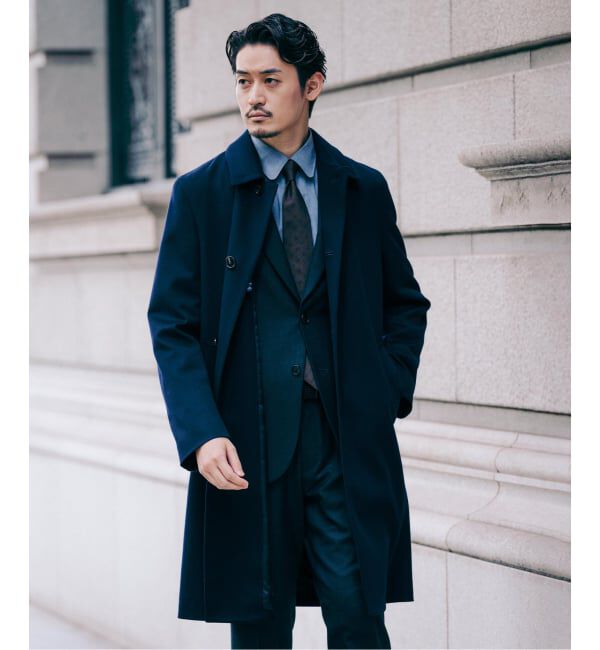 EDIFICE「MACKINTOSH(マッキントッシュ) 別注 DUNKELD/ダンケルド Loro Piana Fabric」|ステンカラーコート|