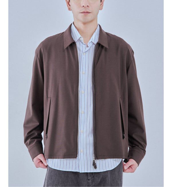 EDIFICE「LEATHER-TRIMMED シャツ ジャケット」|その他|