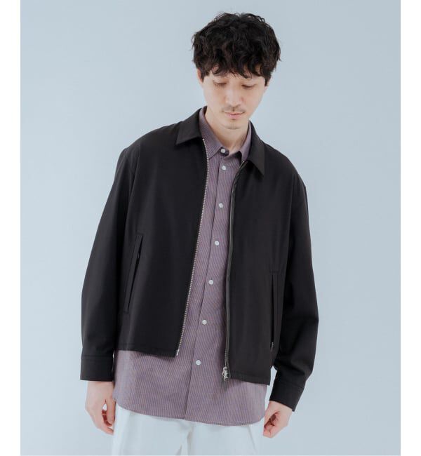 EDIFICE「LEATHER-TRIMMED シャツ ジャケット」|その他|