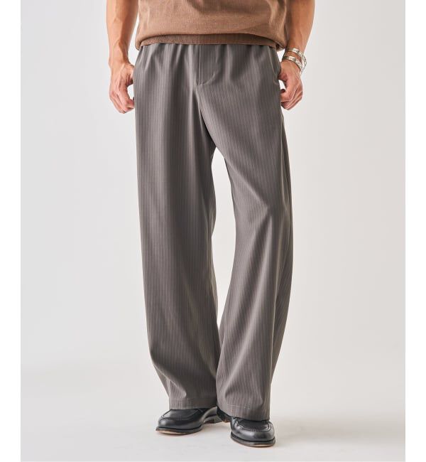 EDIFICE「《予約》ハイツイスト ストライプ 3D トラウザー」|スラックス|