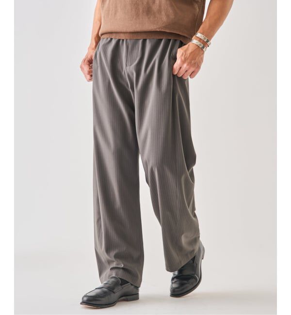 EDIFICE「《予約》ハイツイスト ストライプ 3D トラウザー」|スラックス|
