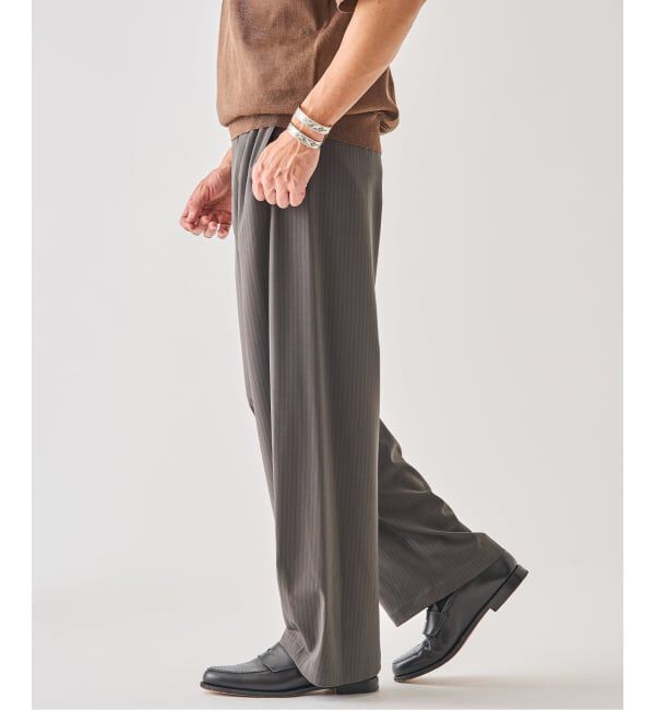 EDIFICE「《予約》ハイツイスト ストライプ 3D トラウザー」|スラックス|