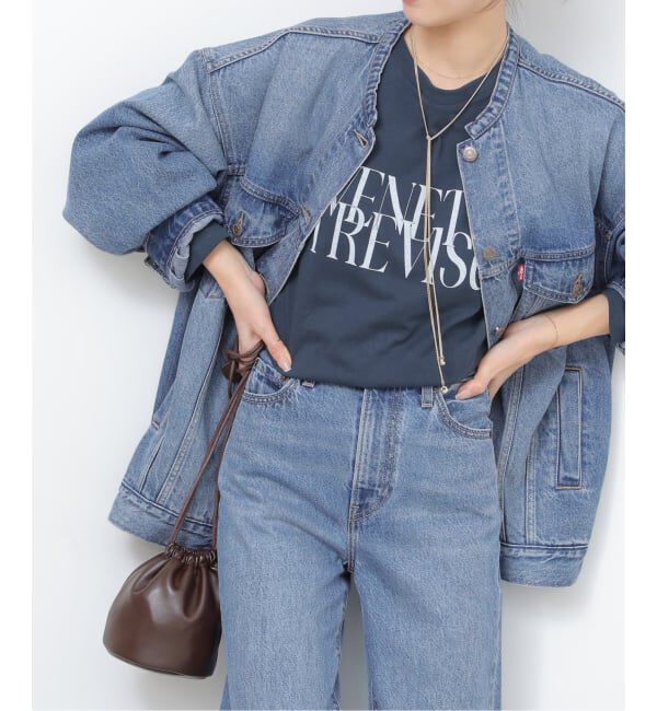 JOURNAL STANDARD relume「別注【LEVI&rsquo;S】COLLARLESS XL TRUCKER：デニムジャケット」|デニムジャケット|