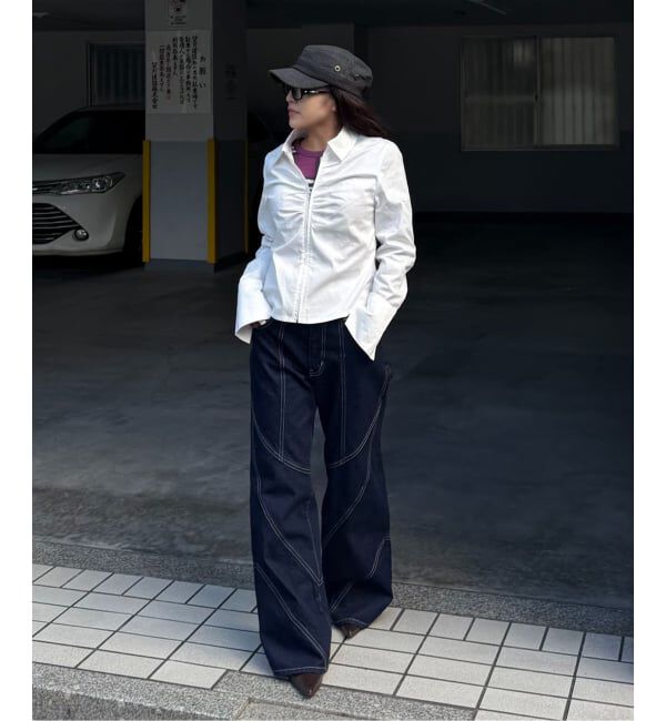 Oriens JOURNAL STANDARD「フロントジップギャザーシャツ」|シャツ・ブラウス|