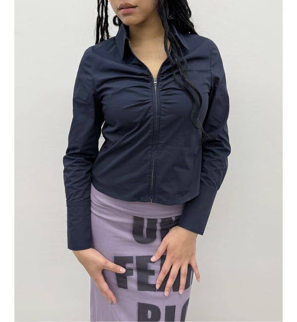 Oriens JOURNAL STANDARD「フロントジップギャザーシャツ」|シャツ・ブラウス|