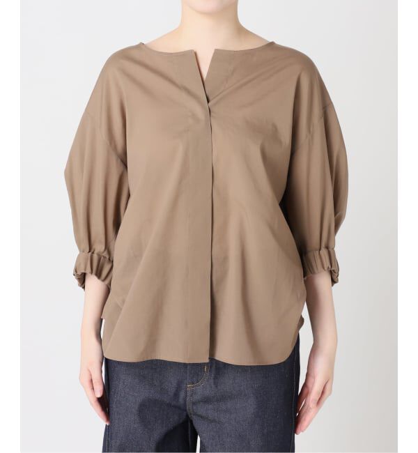 journal standard L'essage「《追加》オーガンジーニュアンスノーカラーシャツ」|シャツ・ブラウス|