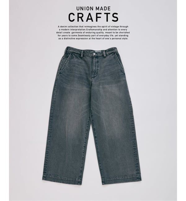 JOURNAL STANDARD relume「クラフトデニム 12oz ワイド デニム スラックス」|デニム|ブラック B