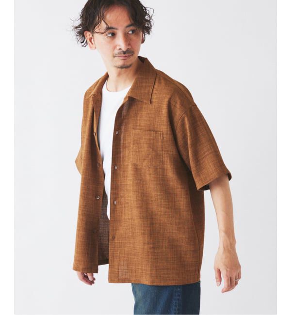 JOURNAL STANDARD relume「《予約》テックキャンバス レギュラーカラー 半袖シャツ(セットアップ対応可能)」|シャツ・ブラウス|