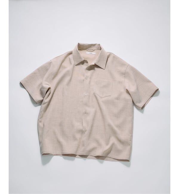 JOURNAL STANDARD relume「《予約》テックキャンバス レギュラーカラー 半袖シャツ(セットアップ対応可能)」|シャツ・ブラウス|ナチュラル