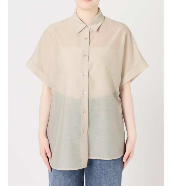 journal standard L'essage「《予約》シアーチェック/無地ツイストシャツ」|シャツ・ブラウス|