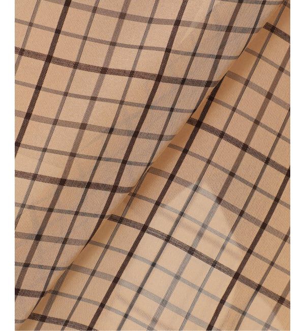 journal standard L'essage「《予約》シアーチェック/無地ツイストシャツ」|シャツ・ブラウス|