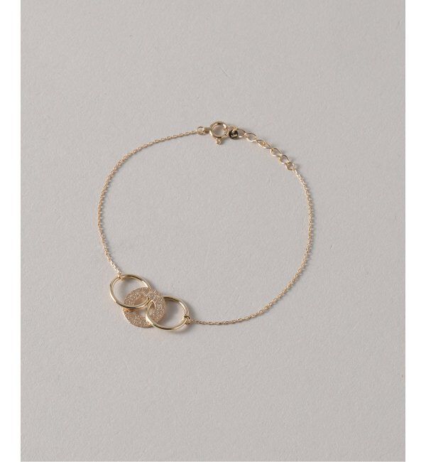 Lilas by Spick&Span「トリオサークルモチーフブレスレット K10」|ブレスレット・バングル|