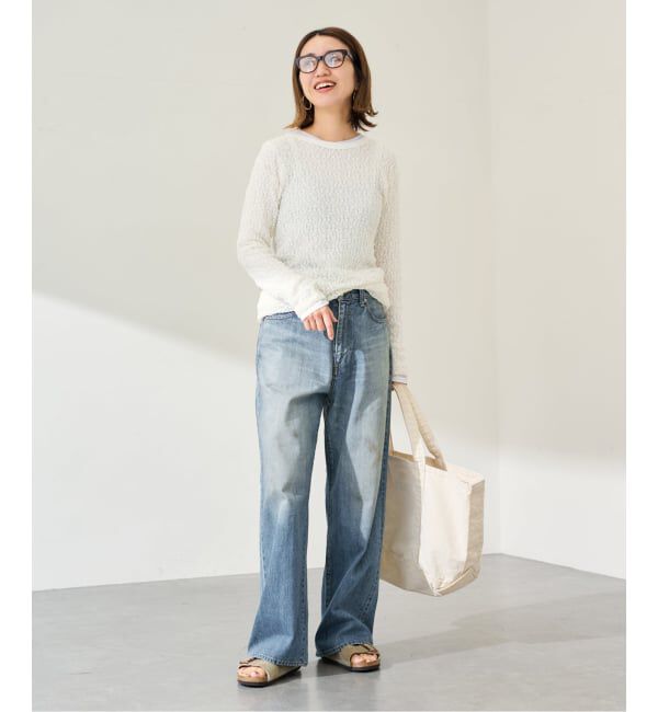 FRAMeWORK「DENIM DELIGHT DAYS/デニムデライトデイズ セルウィッチデニムワイドジーンズ」|デニム|