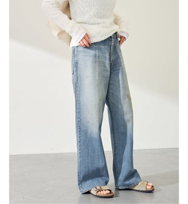 FRAMeWORK「DENIM DELIGHT DAYS/デニムデライトデイズ セルウィッチデニムワイドジーンズ」|デニム|