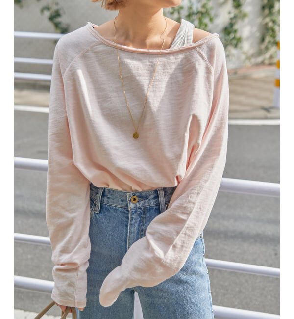 Spick and Span「《WEB限定 / 追加》コットンスラブクルーネックプルオーバー」|Tシャツ・カットソー|