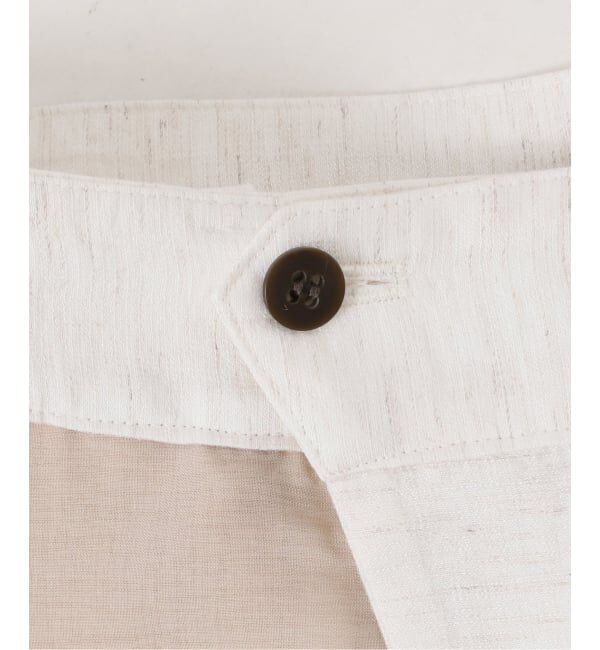 NOBLE「《セットアップ対応》ファジーリネンフラップフレアパンツ」|スラックス|