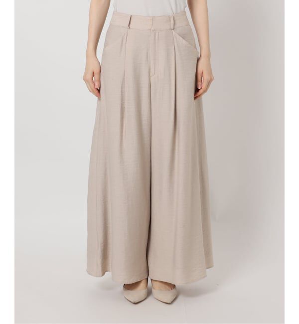 NOBLE「《セットアップ対応》ファジーリネンフラップフレアパンツ」|スラックス|