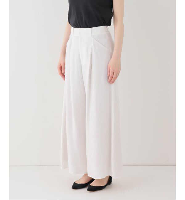 NOBLE「《セットアップ対応》ファジーリネンフラップフレアパンツ」|スラックス|