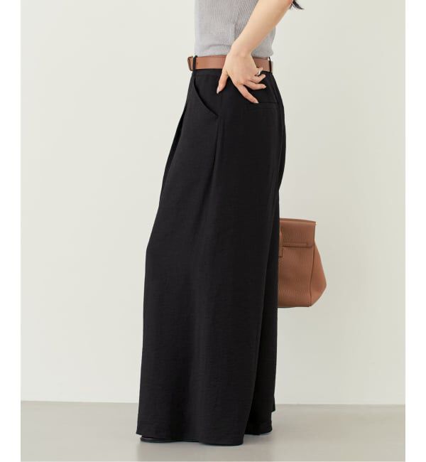 NOBLE「《セットアップ対応》ファジーリネンフラップフレアパンツ」|スラックス|