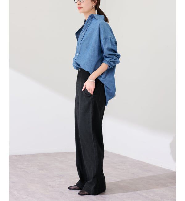 FRAMeWORK「ヴィンテージネップクロスパンツ」|スラックス|